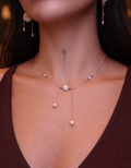 Collar con perlas naturales